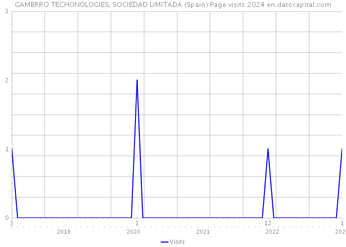 GAMBRRO TECHONOLOGIES, SOCIEDAD LIMITADA (Spain) Page visits 2024 