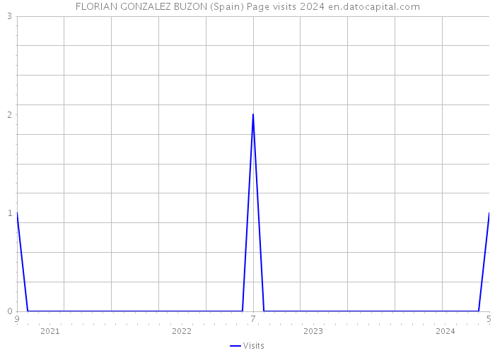 FLORIAN GONZALEZ BUZON (Spain) Page visits 2024 