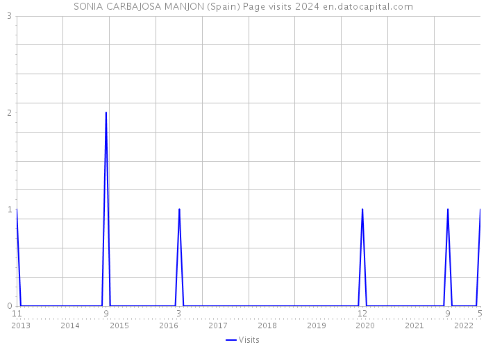 SONIA CARBAJOSA MANJON (Spain) Page visits 2024 