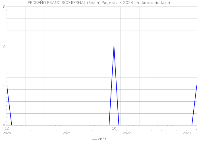 PEDREÑO FRANCISCO BERNAL (Spain) Page visits 2024 