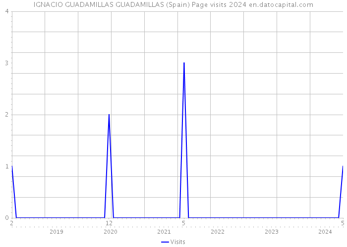 IGNACIO GUADAMILLAS GUADAMILLAS (Spain) Page visits 2024 