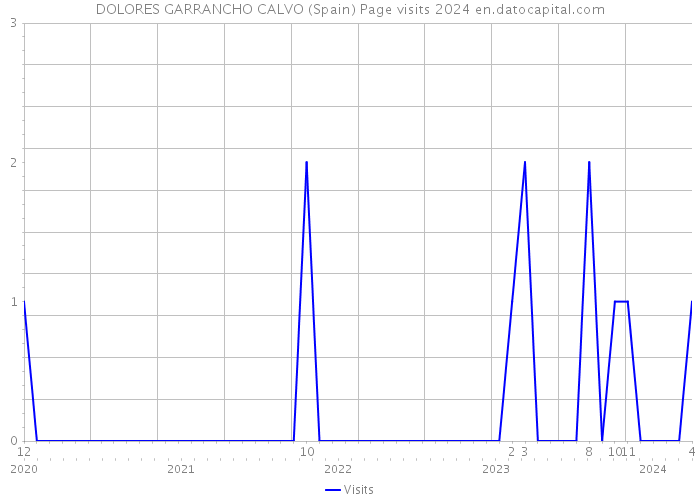 DOLORES GARRANCHO CALVO (Spain) Page visits 2024 