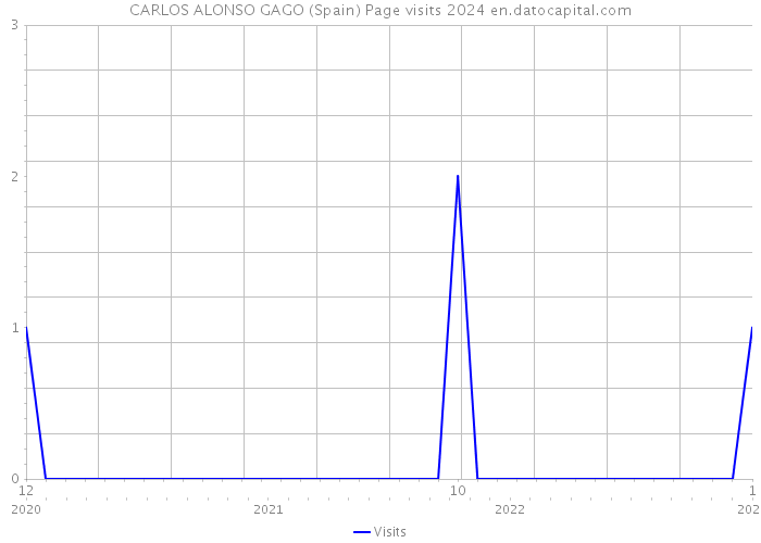 CARLOS ALONSO GAGO (Spain) Page visits 2024 