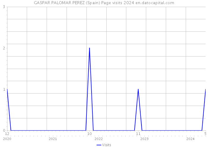 GASPAR PALOMAR PEREZ (Spain) Page visits 2024 