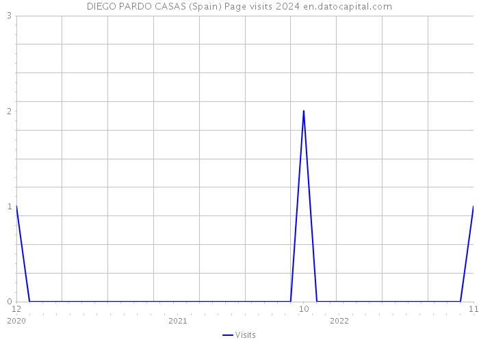 DIEGO PARDO CASAS (Spain) Page visits 2024 
