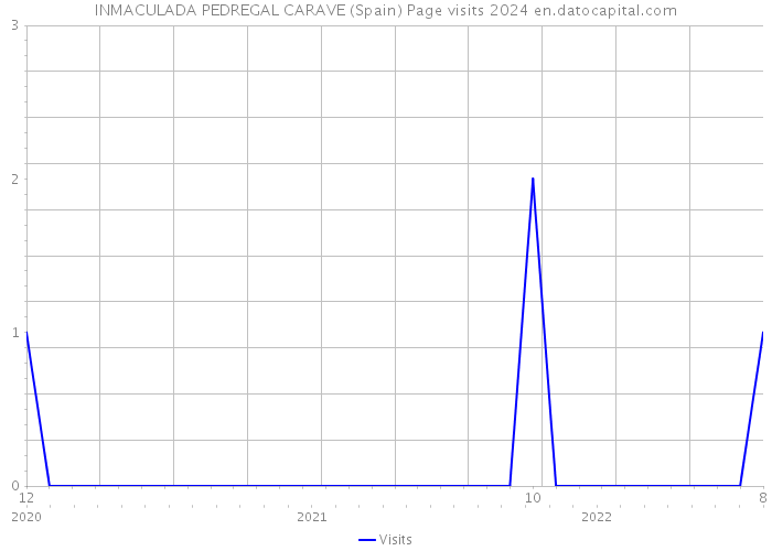 INMACULADA PEDREGAL CARAVE (Spain) Page visits 2024 