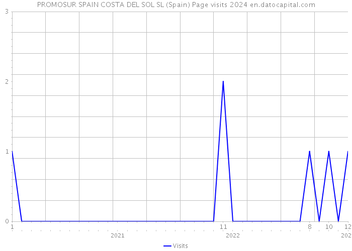 PROMOSUR SPAIN COSTA DEL SOL SL (Spain) Page visits 2024 