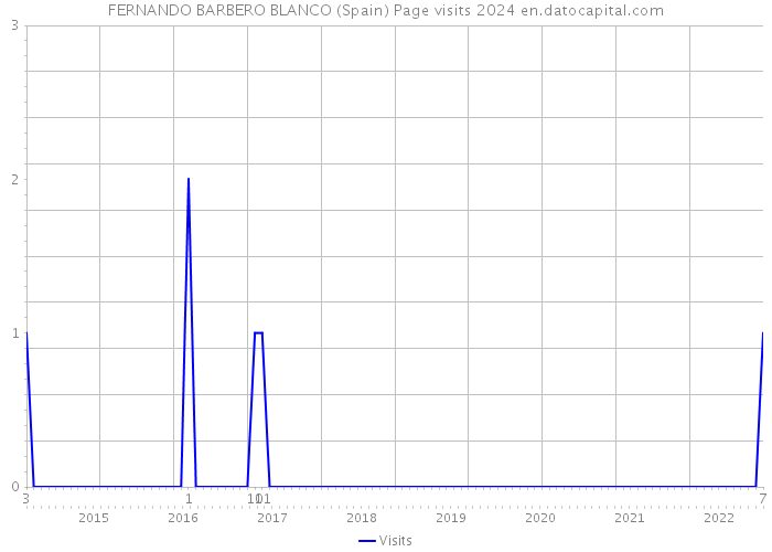 FERNANDO BARBERO BLANCO (Spain) Page visits 2024 