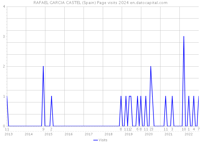 RAFAEL GARCIA CASTEL (Spain) Page visits 2024 