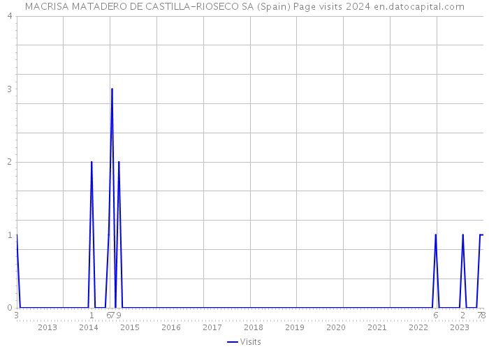 MACRISA MATADERO DE CASTILLA-RIOSECO SA (Spain) Page visits 2024 
