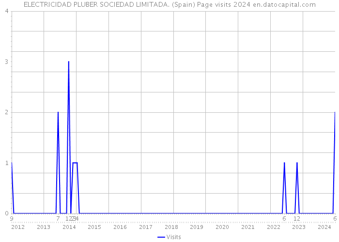 ELECTRICIDAD PLUBER SOCIEDAD LIMITADA. (Spain) Page visits 2024 