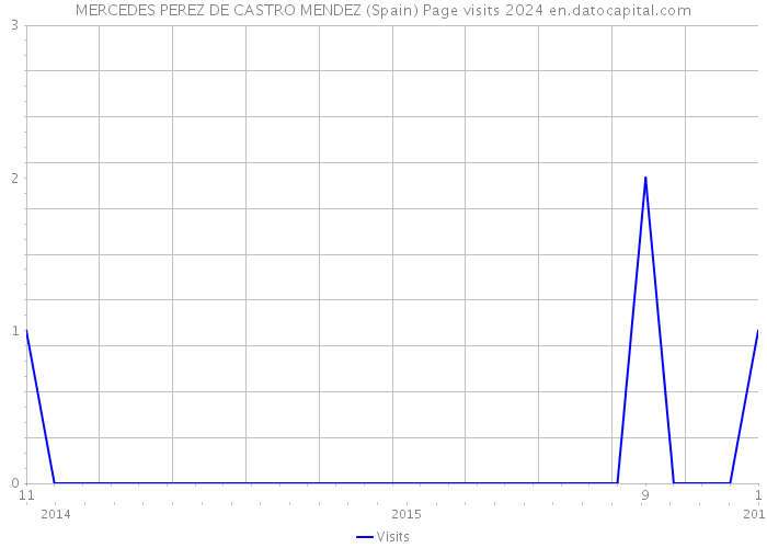 MERCEDES PEREZ DE CASTRO MENDEZ (Spain) Page visits 2024 