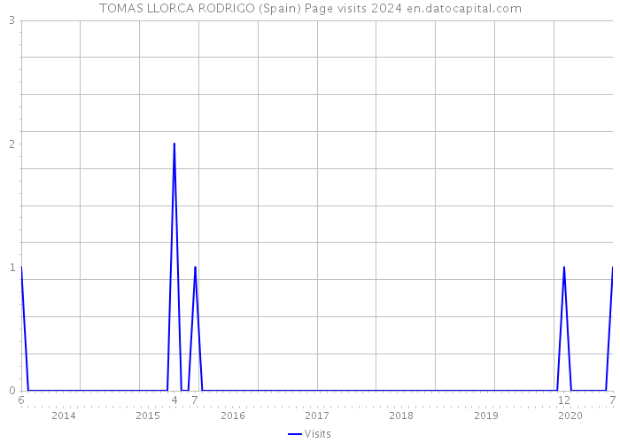 TOMAS LLORCA RODRIGO (Spain) Page visits 2024 