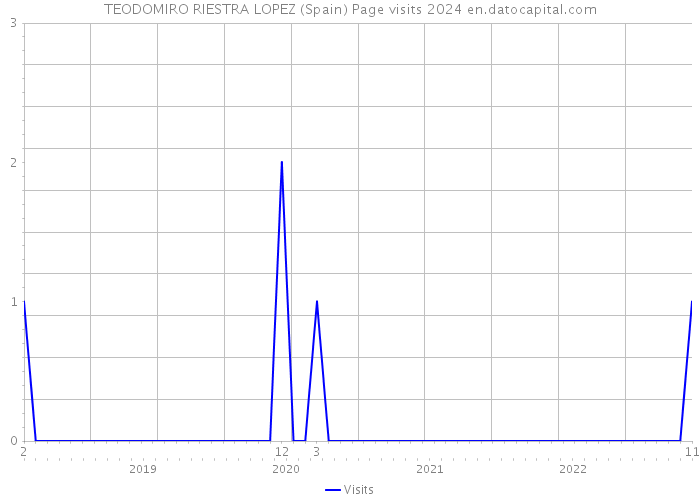 TEODOMIRO RIESTRA LOPEZ (Spain) Page visits 2024 