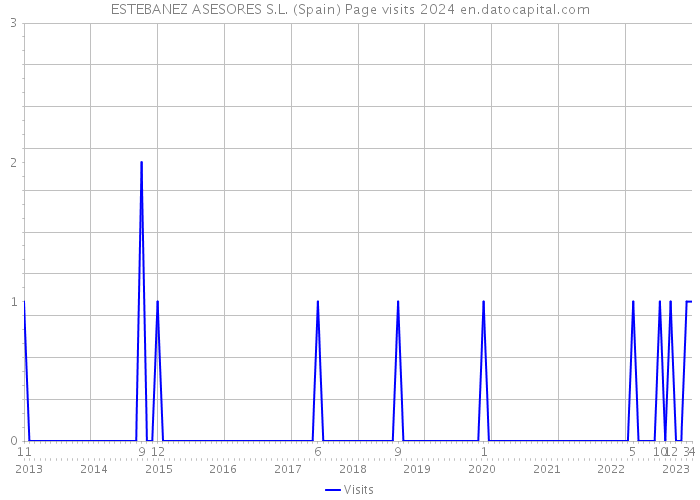 ESTEBANEZ ASESORES S.L. (Spain) Page visits 2024 