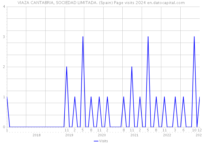 VIAZA CANTABRIA, SOCIEDAD LIMITADA. (Spain) Page visits 2024 