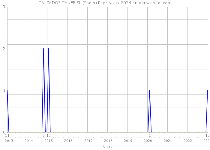 CALZADOS TANER SL (Spain) Page visits 2024 