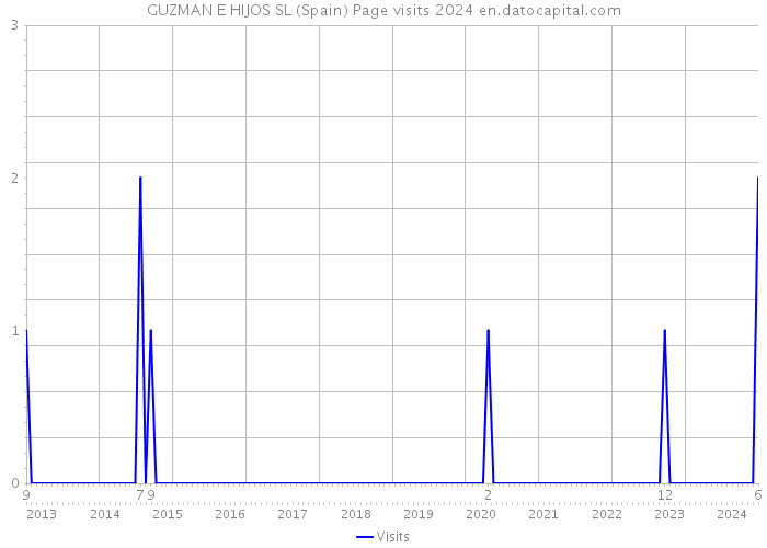 GUZMAN E HIJOS SL (Spain) Page visits 2024 