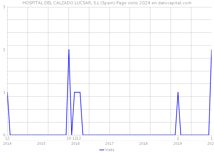 HOSPITAL DEL CALZADO LUCSAR, S.L (Spain) Page visits 2024 