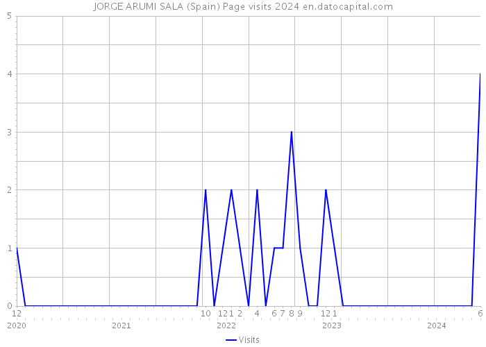 JORGE ARUMI SALA (Spain) Page visits 2024 