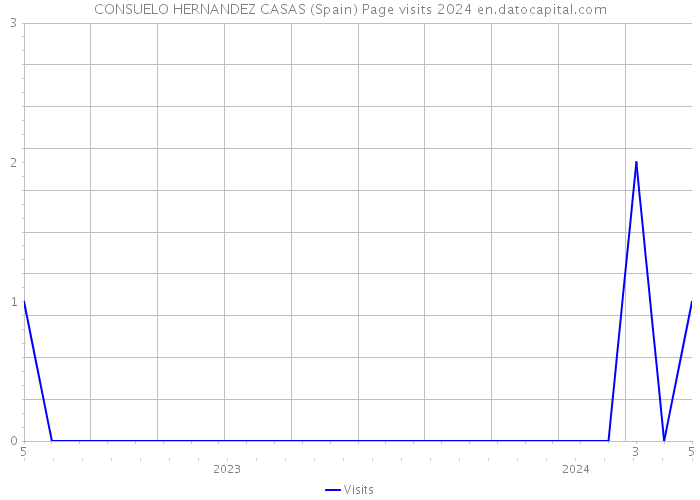 CONSUELO HERNANDEZ CASAS (Spain) Page visits 2024 