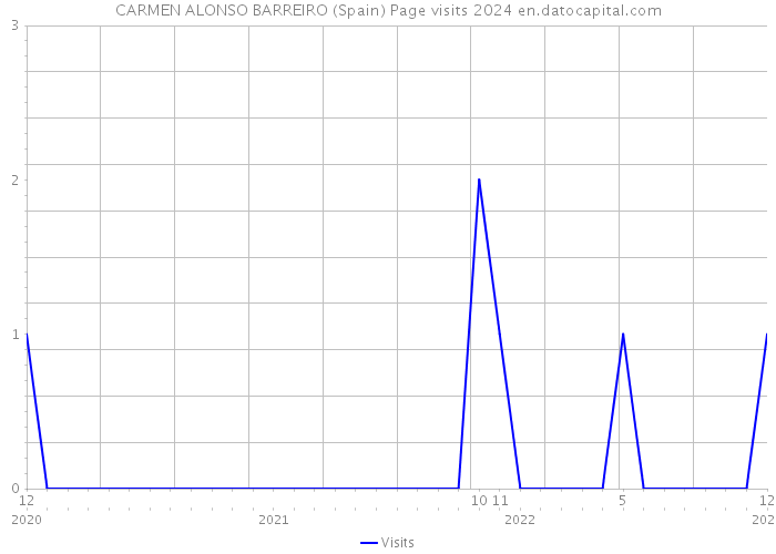 CARMEN ALONSO BARREIRO (Spain) Page visits 2024 