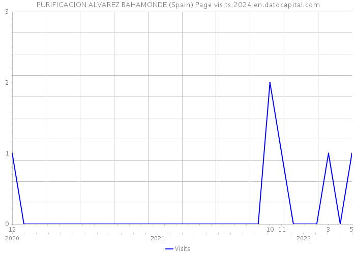 PURIFICACION ALVAREZ BAHAMONDE (Spain) Page visits 2024 