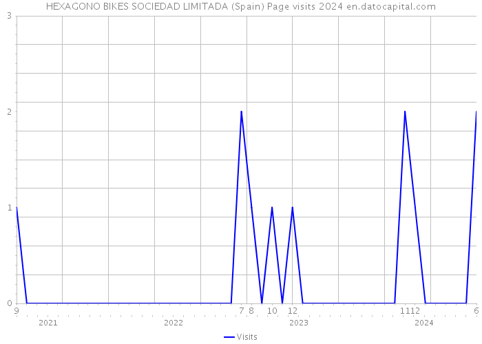 HEXAGONO BIKES SOCIEDAD LIMITADA (Spain) Page visits 2024 