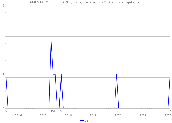 JAMES BOWLES RICHARD (Spain) Page visits 2024 