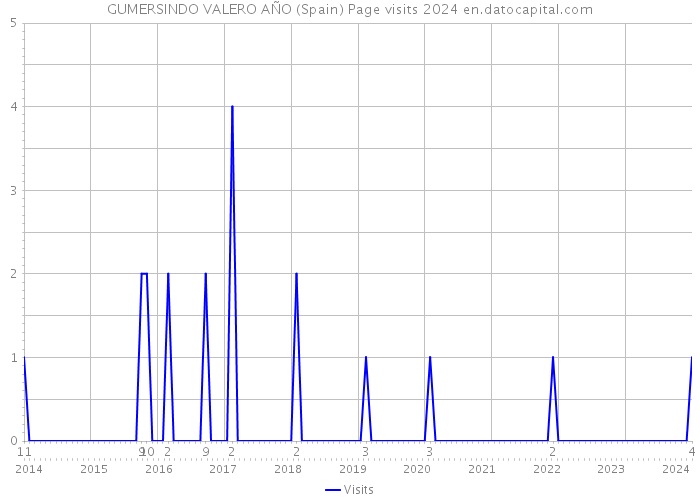 GUMERSINDO VALERO AÑO (Spain) Page visits 2024 