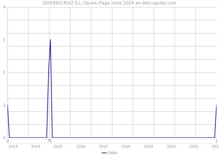 DIONISIO RUIZ S.L. (Spain) Page visits 2024 