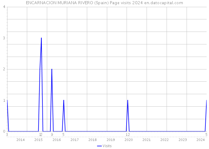 ENCARNACION MURIANA RIVERO (Spain) Page visits 2024 