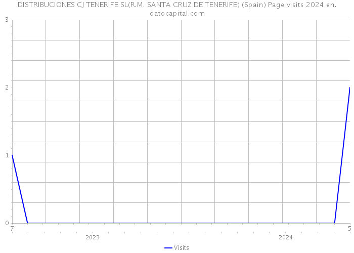 DISTRIBUCIONES CJ TENERIFE SL(R.M. SANTA CRUZ DE TENERIFE) (Spain) Page visits 2024 