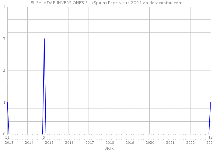 EL SALADAR INVERSIONES SL. (Spain) Page visits 2024 