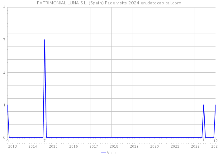 PATRIMONIAL LUNA S.L. (Spain) Page visits 2024 