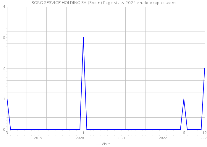 BORG SERVICE HOLDING SA (Spain) Page visits 2024 