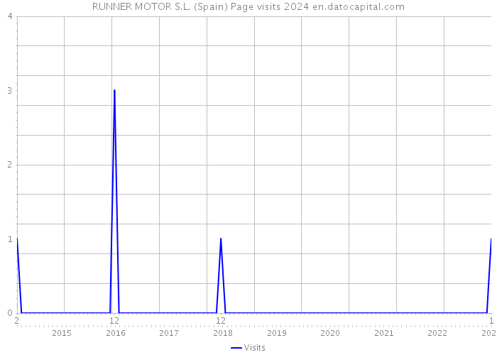 RUNNER MOTOR S.L. (Spain) Page visits 2024 