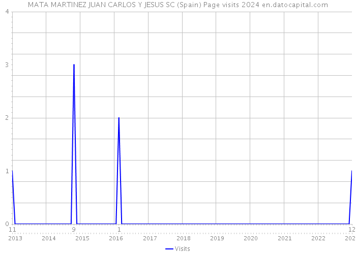 MATA MARTINEZ JUAN CARLOS Y JESUS SC (Spain) Page visits 2024 