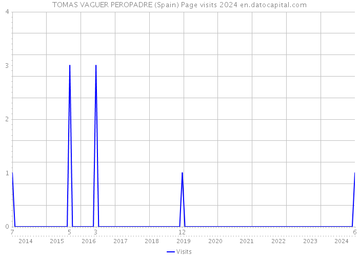 TOMAS VAGUER PEROPADRE (Spain) Page visits 2024 