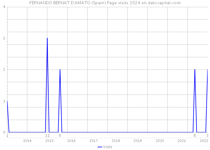 FERNANDO BERNAT D'AMATO (Spain) Page visits 2024 