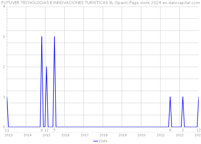 FUTUVER TECNOLOGIAS E INNOVACIONES TURISTICAS SL (Spain) Page visits 2024 