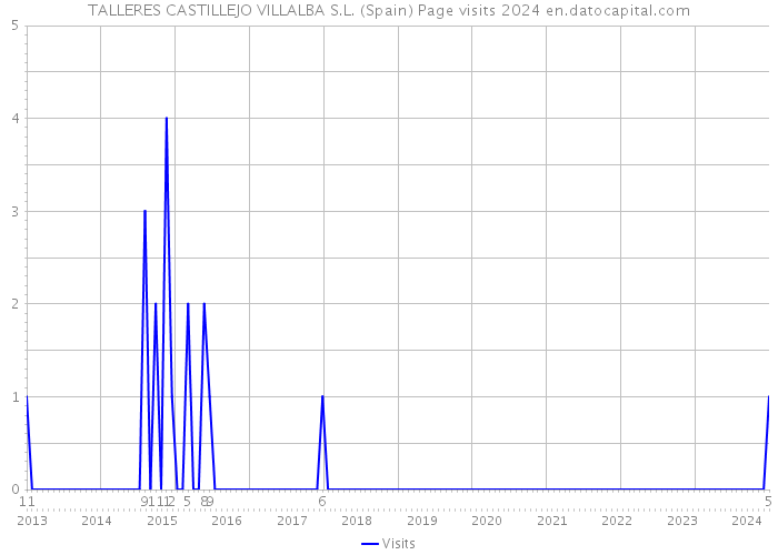TALLERES CASTILLEJO VILLALBA S.L. (Spain) Page visits 2024 
