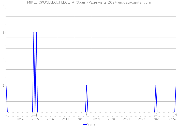 MIKEL CRUCELEGUI LECETA (Spain) Page visits 2024 