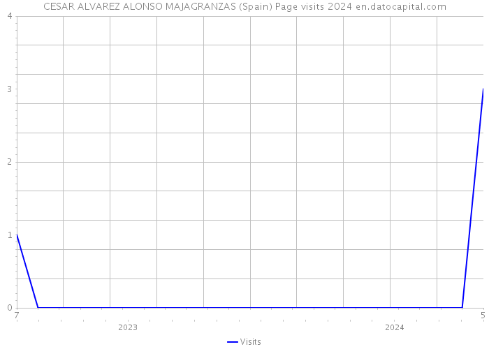 CESAR ALVAREZ ALONSO MAJAGRANZAS (Spain) Page visits 2024 