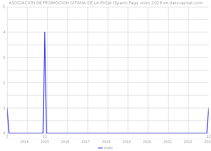 ASOCIACION DE PROMOCION GITANA DE LA RIOJA (Spain) Page visits 2024 