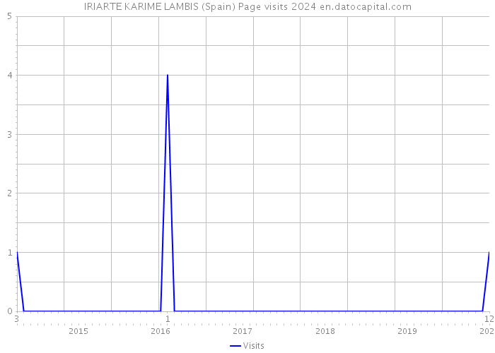 IRIARTE KARIME LAMBIS (Spain) Page visits 2024 
