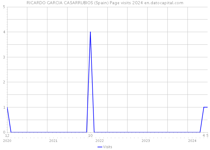 RICARDO GARCIA CASARRUBIOS (Spain) Page visits 2024 