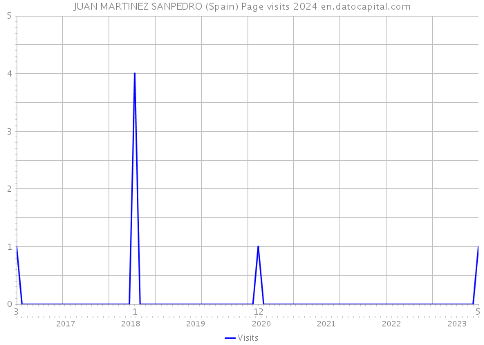 JUAN MARTINEZ SANPEDRO (Spain) Page visits 2024 