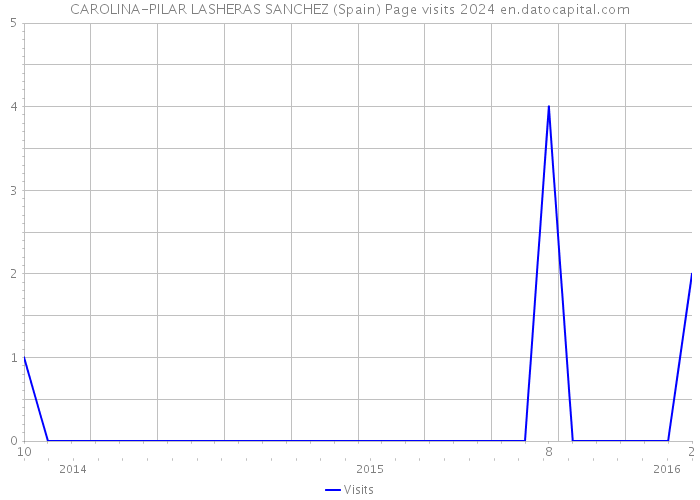 CAROLINA-PILAR LASHERAS SANCHEZ (Spain) Page visits 2024 