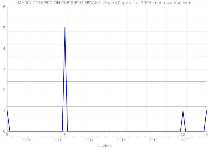 MARIA CONCEPCION GUERRERO SEDANO (Spain) Page visits 2024 